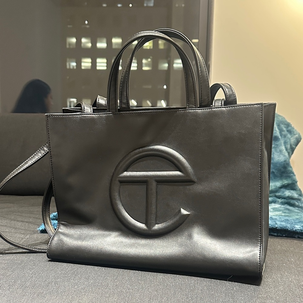 Telfar Black Tote Bag